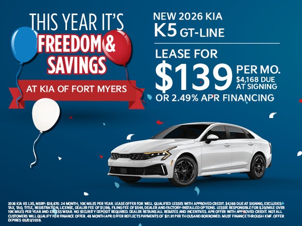 New 2026 Kia K5 GT-LINE